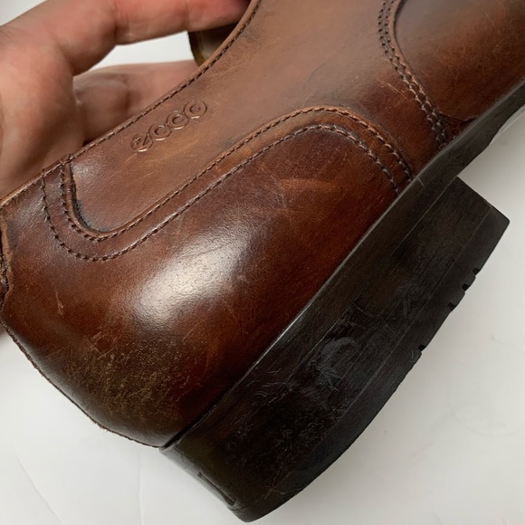 ECCO Brown leather lace up oxfords, size 44 - Picture 13 of 13